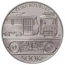 Stříbrná mince 500 Kč Tramvaj ČKD Tatra T3 BK 2024