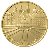 Zlatá investiční mince Městská památková rezervace Kroměříž 5000 Kč B.K.