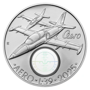 Stříbrná mince 500 Kč Cvičný letoun Aero L-39 Albatros BK 2025