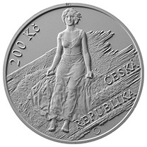 Stříbrná mince 200 Kč * Max Švabinský PROOF 2023