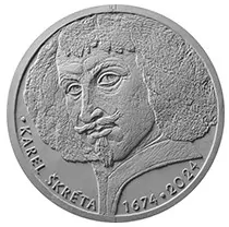Stříbrná mince 200 Kč † Karel Škréta PROOF 2024