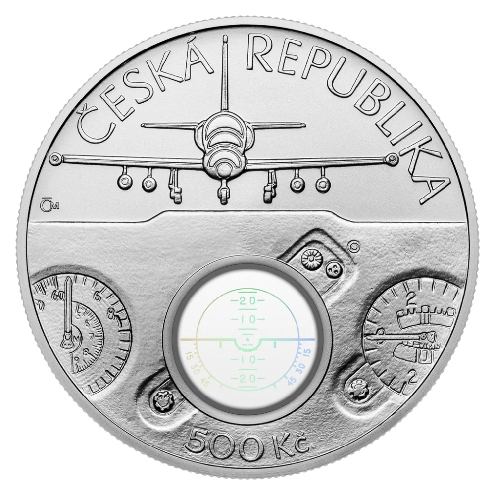 Stříbrná mince 500 Kč Cvičný letoun Aero L-39 Albatros BK 2025