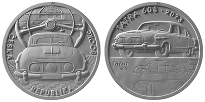 Sada Stříbrná mince Osobní automobil Tatra 603 PROOF + 3x 200 Kč 