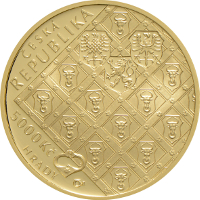 Zlatá investiční mince Hrad Pernštejn 5000 Kč bk