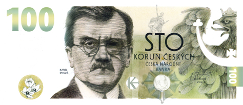 Pamětní bankovka 100 Kč Karel Engliš 2022