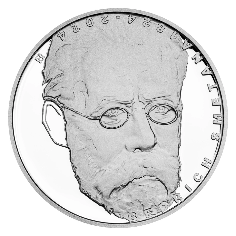 Stříbrná mince 200 Kč 200. výročí narození Bedřicha Smetany PROOF 2024