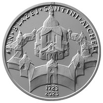 Stříbrná mince 200 Kč † Jan Blažej Santini-Aichel BK 2023