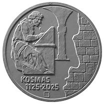 Stříbrná mince 200 Kč † kronikář Kosmas PROOF 2025