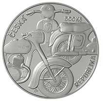 Stříbrná mince 500 Kč Motocykl Jawa 250 PROOF 2022