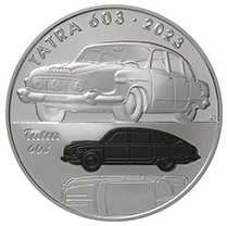 Stříbrná mince 500 Kč Osobní automobil Tatra 603 PROOF 2023