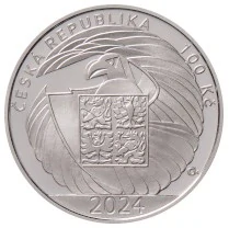 Stříbrná mince 100 Kč Bezpečnostní informační služba PROOF 2024