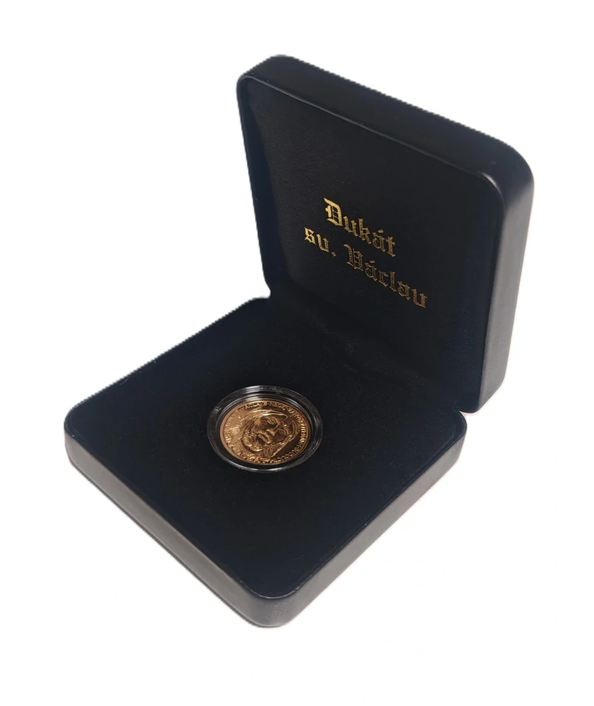 Etue kožená krabička pro dukát sv. Václav 2024