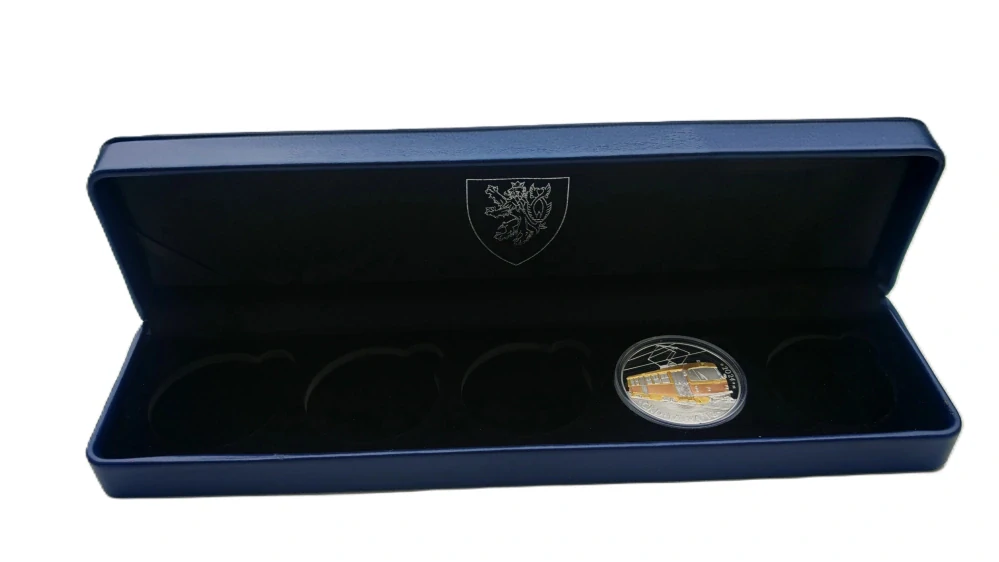 Etue kožená krabička pro mince Slavné dopravní prostředky